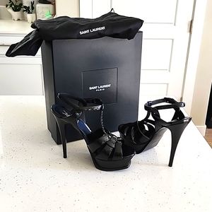 Yves Saint Laurent Tribute 105 Sandal Black